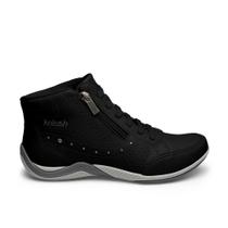 Bota Kolosh Cano Médio De Ziper Metalizado Super Leve Confortável Feminina C3679 (66245)