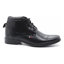 Bota Lajupê Coturno Couro Masculino Casual Cano Curto Bota Lajupê Coturno Couro Masculino Casual Cano Curto