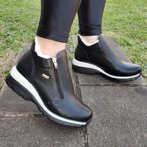 Bota Lanin Forrada com Lã Napa Preto Neve Bota Lanin Forrada com Lã Napa Preto Neve