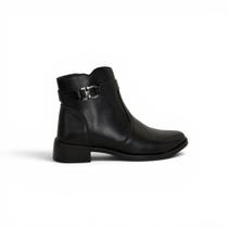 Bota Lara Rosa Vivian Casual Cano Curto Conforto Feminino - Bota Lara Rosa Vivian Casual Cano Curto Conforto Feminino -