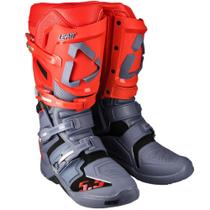 Bota Leatt GPX 5.5 Flexlock Cinza/Vermelho