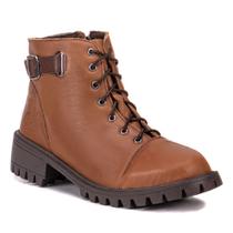 Bota Legiao Em Couro Graxo Cafe/Jade Whisky Com Sola De Borracha Cafe