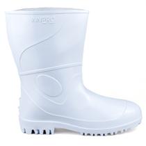 Bota Limpeza Galocha Cano Alto Longo Resistente Branca Antiderrapante