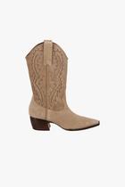 Bota Luiza Barcelos Cano Médio Cowboy Argila