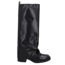 Bota Luiza Barcelos Feminina Cano Alto Sobreposto Couro Bota Luiza Barcelos Feminina Cano Alto Sobreposto Couro