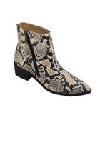 Bota Luxo Chic Line - Cobra Off/Marrom Bota Luxo Chic Line - Cobra Off/Marrom