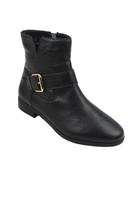 Bota Luxo Chic Line - Float Preta com fivela Bota Luxo Chic Line - Float Preta com fivela