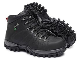 Bota Macboot Preto Uirapuru Aventure Masculino de Couro Original.