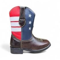 Bota madoni infantil texana couro legitimo country estampa americana Bota madoni infantil texana couro legitimo country estampa americana
