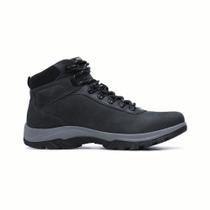 Bota Masc Trail Couro Mustang Preto - Cód 024095