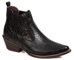 Bota Masculina 777E Couro Bovino Estampa Cobra 042 KM pta37