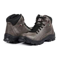 Bota Masculina Adventure Cano Alto Camping Trilha Super Macia e Leve