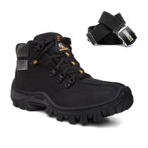 Bota Masculina Adventure Coturno Trabalho Top + Cinto JDK502 Bota Masculina Adventure Coturno Trabalho Top + Cinto JDK502