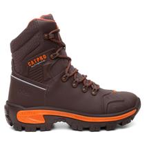Bota Masculina Adventure Couro Bovino Cano Alto Resistente Militar Tatica Coturno Masculino CATERPRO Presente para Homens Trilha Mato Roça