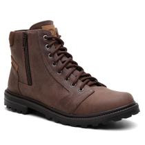 Bota Masculina Adventure em Couro Legítimo Solado Borracha Tamanho:40Cor:Marrom
