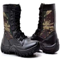 Bota Masculina Adventure Militar Infantil Camuflada Moderna