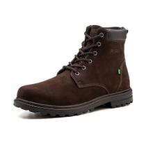 Bota Masculina Ben Boots Marrom Fork Estilo Couro Cano Alto