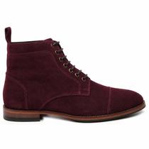 Bota Masculina Bordo Em Couro 30976