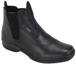 Bota masculina botina social em couro l preto - 4ssss calçados