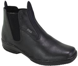 Bota masculina botina social em couro l preto - 4ssss calçados