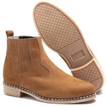 Bota Masculina Botina Vira Francesa para Trabalho em Couro Bota Masculina Botina Vira Francesa para Trabalho em Couro