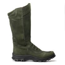Bota Masculina Cano Alto Coturno Militar Camuflado Pesca Selva Protetor De Biqueira Zíper Lateral Bota Masculina Cano Alto Coturno Militar Camuflado Pesca Selva Protetor De Biqueira Zíper Lateral