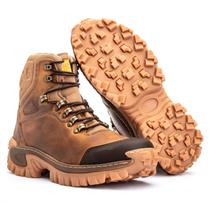 Bota Masculina Cano Curto Coturno Luxo para Trabalho Moderna Tratorada Segurança