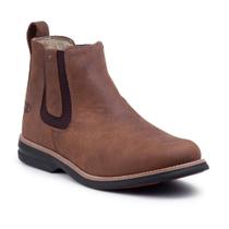 Bota Masculina Cano Curto Couro Botina Chelsea Casual