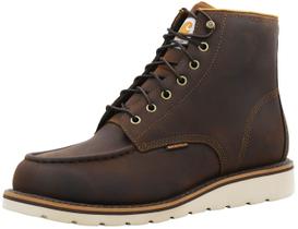 Bota Masculina Carhartt Marrom com Bico Macio, Solado Anabela Impermeável de 15 cm Bota Masculina Carhartt Marrom com Bico Macio, Solado Anabela Impermeável de 15 cm