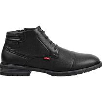 Bota Masculina Casual Couro Bagda Elástico Zíper 9621-665A Ferracini