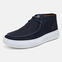 Bota Masculina Casual Modelo Toronto Cano Curto Em Couro Elegante Confortável Azul Marinho Bota Masculina Casual Modelo Toronto Cano Curto Em Couro Elegante Confortável Azul Marinho