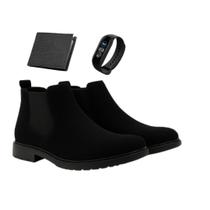 Bota Masculina Chelsea material sintético Premium Confortável Casual Elegante Dia a Dia