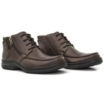 Bota Masculina Confort Gel Pinhão - Cód 9917 Bota Masculina Confort Gel Pinhão - Cód 9917