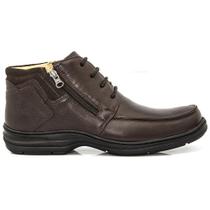 Bota Masculina Confort Gel Pinhão - Cód 9917 Bota Masculina Confort Gel Pinhão - Cód 9917