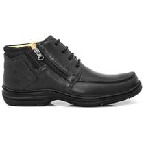 Bota Masculina Confort Gel Preto - Cód 9917