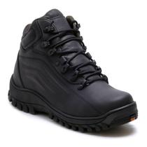 Bota Masculina Coturno Adventure Em Couro TrilhaMontanhas