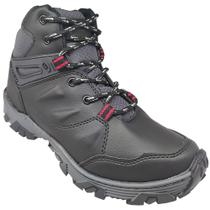 Bota Masculina Coturno Adventure Wonder Preta Casual Trilha