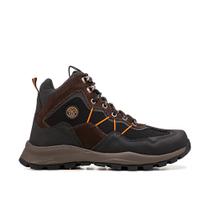 Bota Masculina Coturno Attack Casual Fork Couro Cadarço