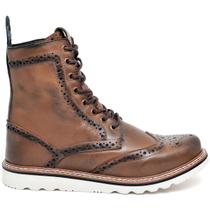 Bota Masculina Coturno Casual Cano Longo Couro Nobre
