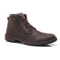 Bota Masculina Coturno Confortável Com Zíper Casual Moda Atual NL168