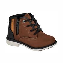 Bota Masculina Coturno Infantil Kidy 031-0070 Caramelo