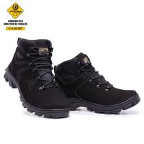 Bota Masculina Coturno Masculino Arizon EPI Couro Legítimo CA Black Bota Masculina Coturno Masculino Arizon EPI Couro Legítimo CA Black