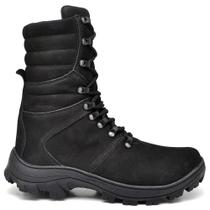 Bota Masculina Coturno Militar Couro Cano Curto Médio Confortável Deserto Tática Adventure Casual Trabalhar Motoqueiro Motociclista Feminina - Shopp Outlet