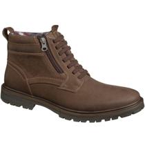 Bota Masculina Coturno Rafarillo Couro Legítimo Zíper