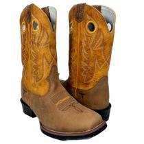 Bota Masculina Country Bico Quadrado Texas Rodeo