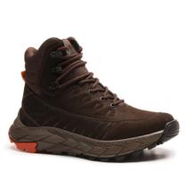 Bota Masculina Couro Adventure Texturas 3D Aventura Esporte