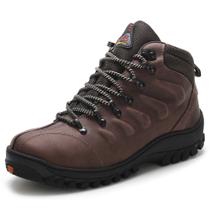 Bota Masculina Couro Adventure TRILHA Cano Curto Caminhada R3207