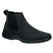 Bota Masculina Couro Cano Baixo Chelsea Casual Confortável