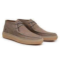 Bota Masculina Couro Cano Baixo Fechamento Elástico Casual Bota Masculina Couro Cano Baixo Fechamento Elástico Casual