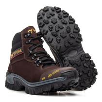 Bota masculina Couro Confortável C/ Solado costurado A Maquina Bota masculina Couro Confortável C/ Solado costurado A Maquina